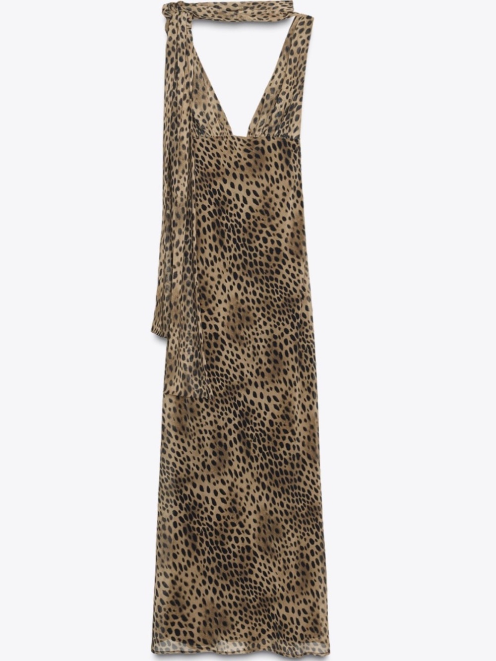 ANIMAL PRINT FOULARD DRESS LEOPARD 0/8692/114/051/02